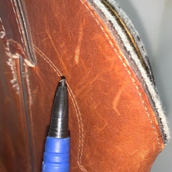 Justin 1108 Brown Men’s 9 D Leather Western Cowboy Boots Made In USA Comfort - Picture 13 of 13